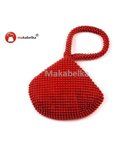 Společenská kabelka MINI 120x140mm červená