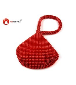 Společenská kabelka MINI 120x140mm červená