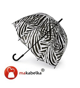 Průhledný velký deštník FULTON - ZEBRA