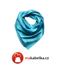 Modrý šátek Ines 90x90cm